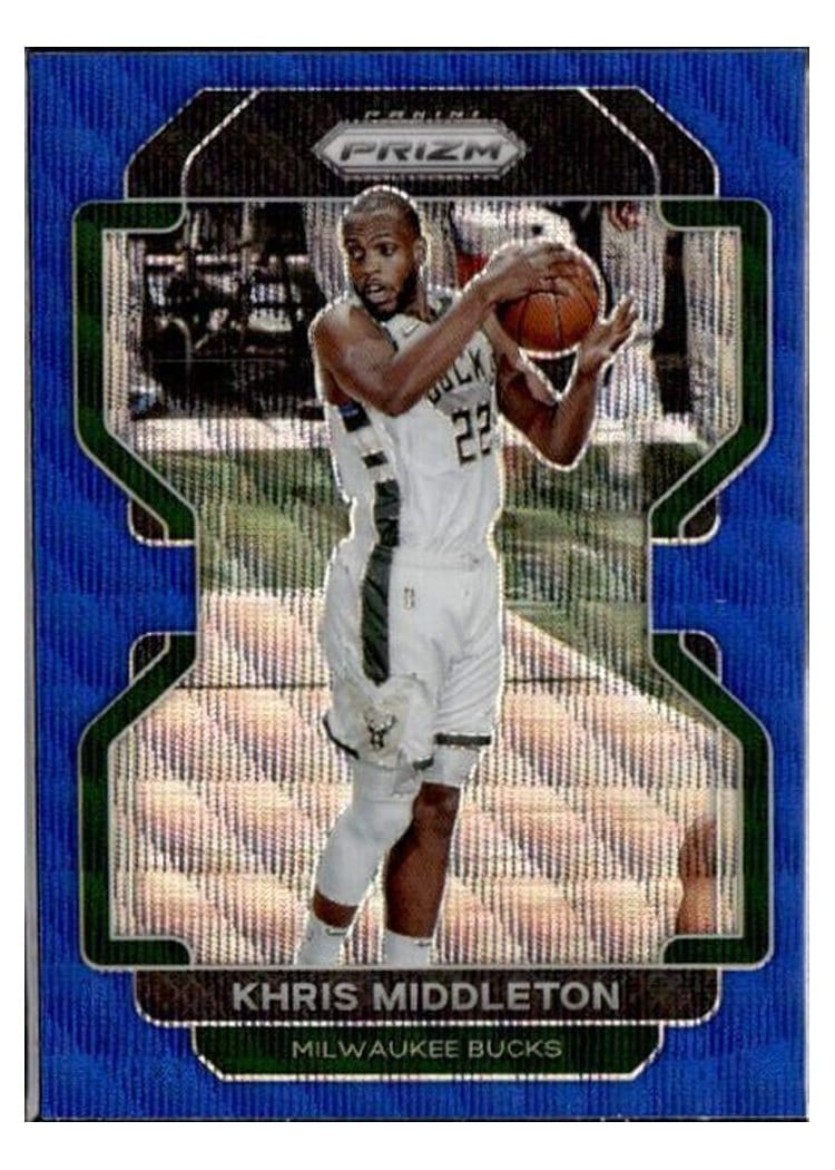 2021-22 Panini Prizm Base Set Khris Middleton #128 card