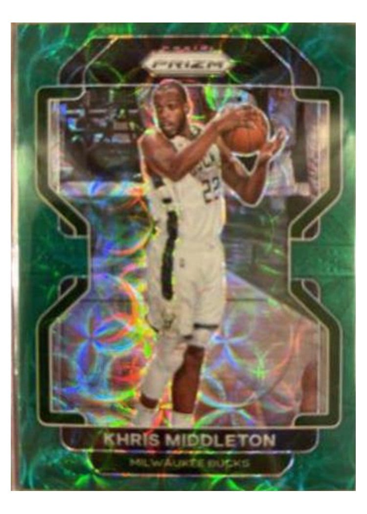 2021-22 Panini Prizm Base Set Khris Middleton #128 card