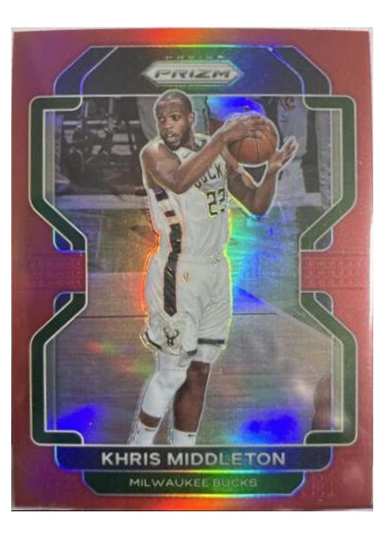 2021-22 Panini Prizm Base Set Khris Middleton #128 card