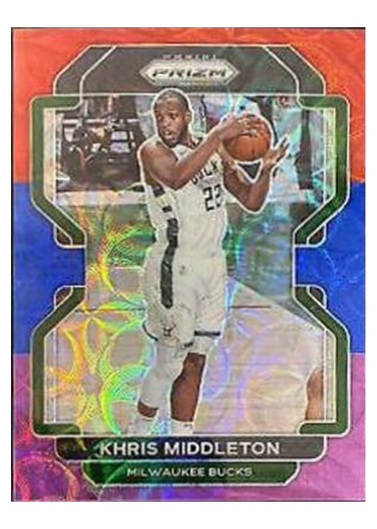 2021-22 Panini Prizm Base Set Khris Middleton #128 card