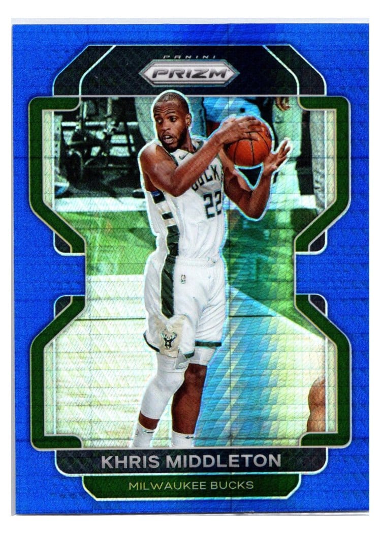 2021-22 Panini Prizm Base Set Khris Middleton #128 card