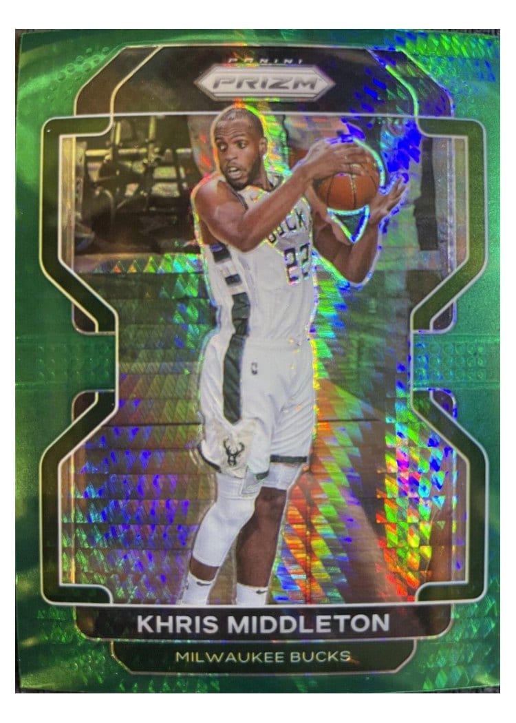 2021-22 Panini Prizm Base Set Khris Middleton #128 card