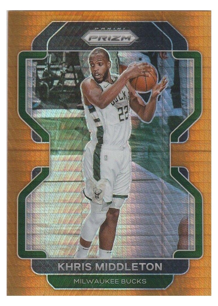 2021-22 Panini Prizm Base Set Khris Middleton #128 card