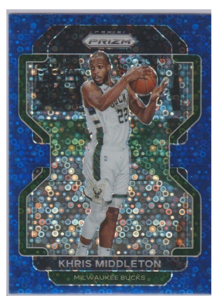 2021-22 Panini Prizm Base Set Khris Middleton #128 card