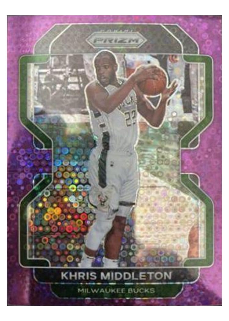 2021-22 Panini Prizm Base Set Khris Middleton #128 card
