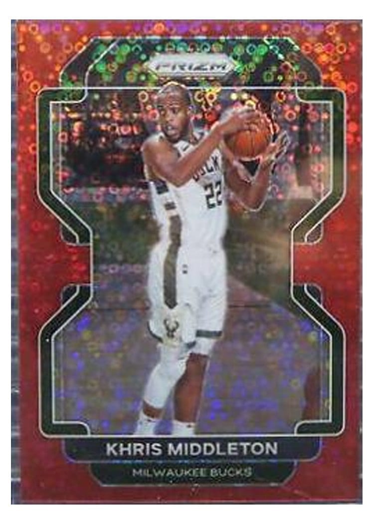 2021-22 Panini Prizm Base Set Khris Middleton #128 card
