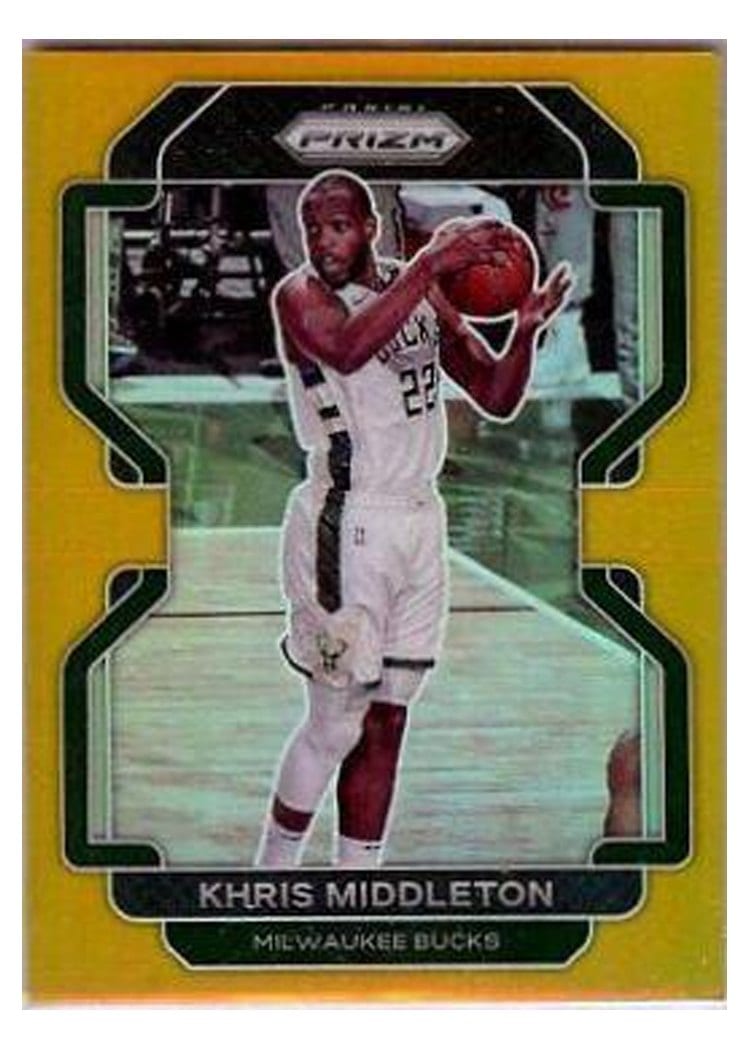 2021-22 Panini Prizm Base Set Khris Middleton #128 card