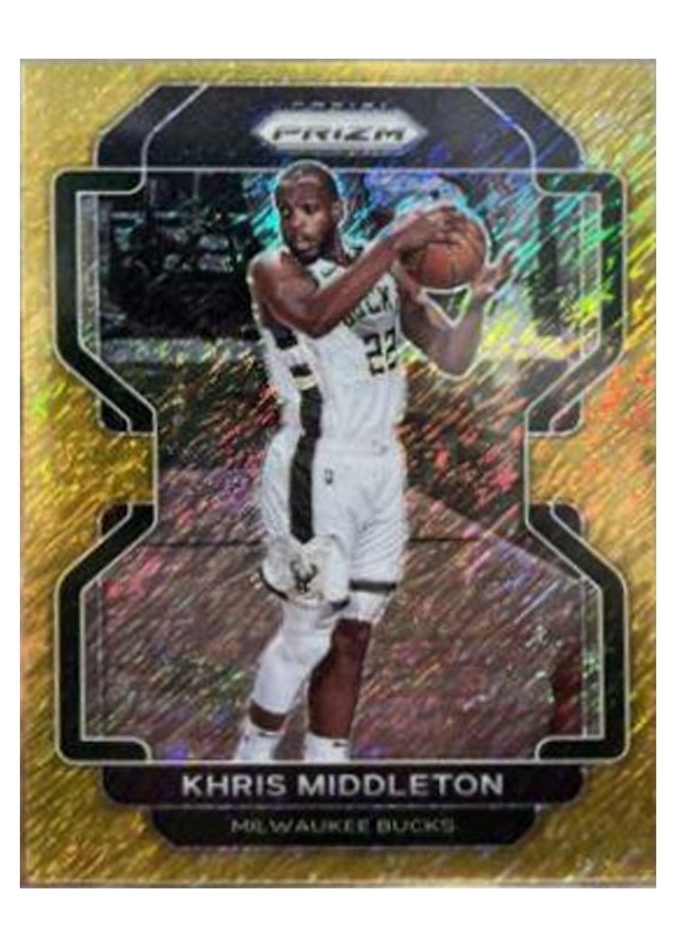 2021-22 Panini Prizm Base Set Khris Middleton #128 card