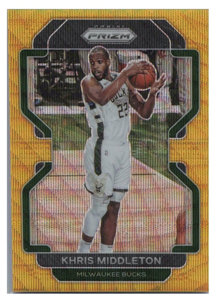 2021-22 Panini Prizm Base Set Khris Middleton #128 card