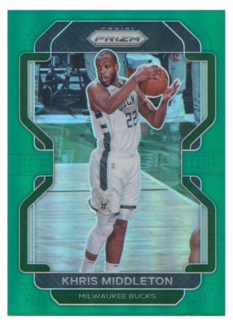 2021-22 Panini Prizm Base Set Khris Middleton #128 card