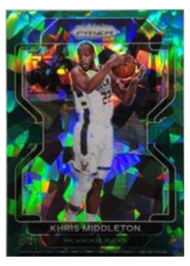 2021-22 Panini Prizm Base Set Khris Middleton #128 card