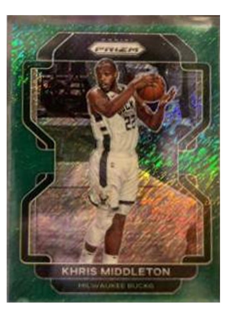 2021-22 Panini Prizm Base Set Khris Middleton #128 card