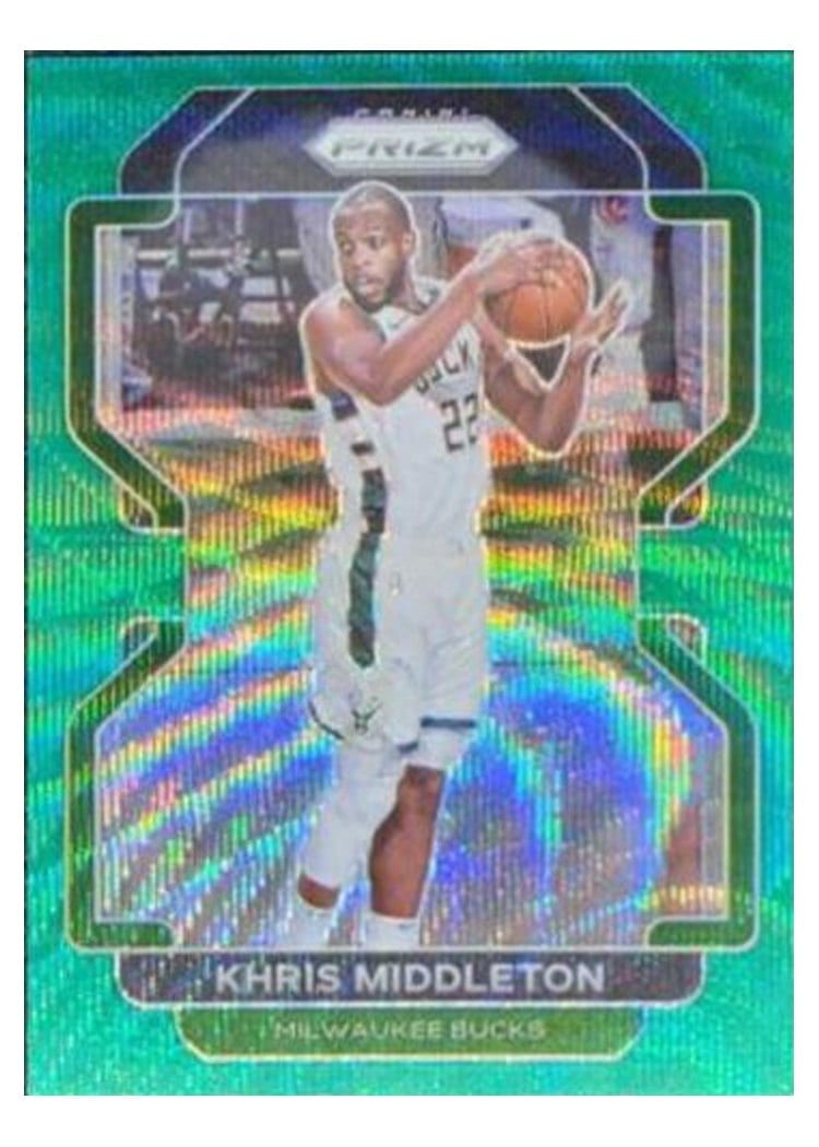 2021-22 Panini Prizm Base Set Khris Middleton #128 card