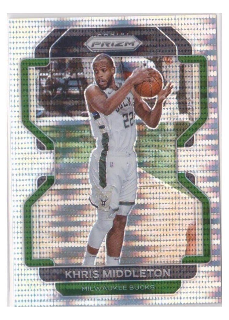 2021-22 Panini Prizm Base Set Khris Middleton #128 card