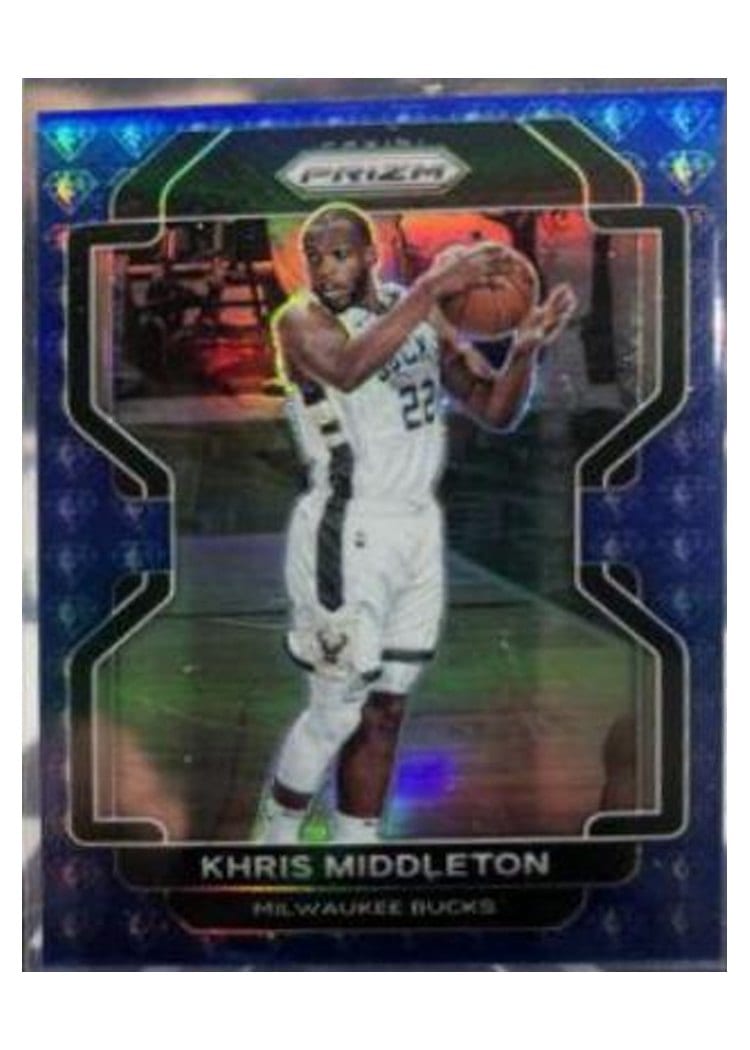 2021-22 Panini Prizm Base Set Khris Middleton #128 card