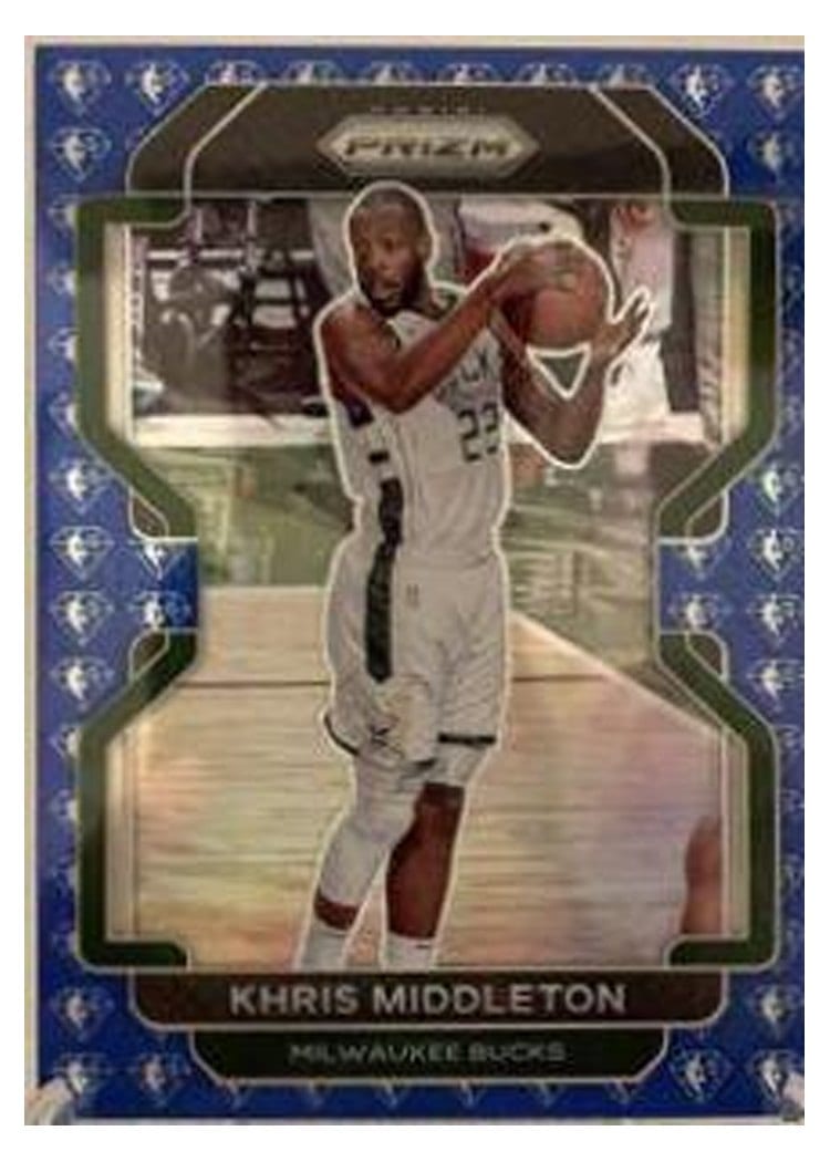 2021-22 Panini Prizm Base Set Khris Middleton #128 card