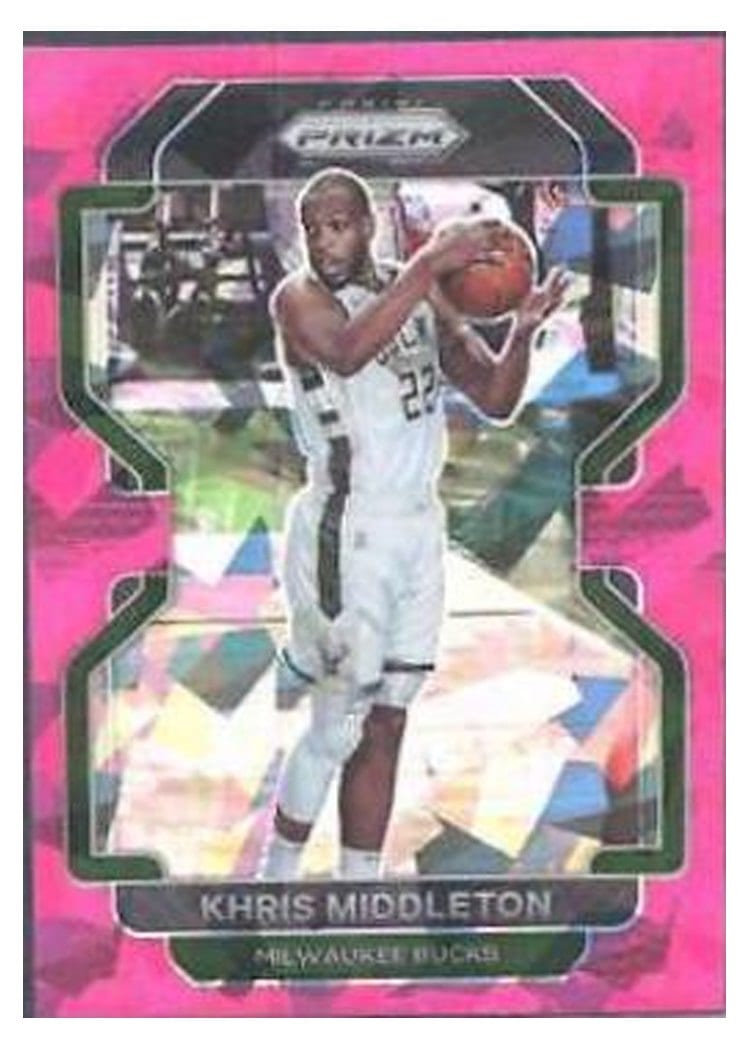 2021-22 Panini Prizm Base Set Khris Middleton #128 card