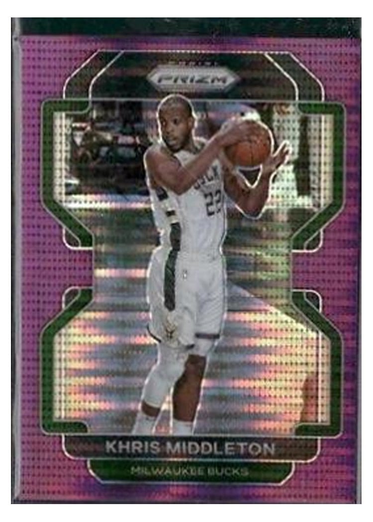 2021-22 Panini Prizm Base Set Khris Middleton #128 card