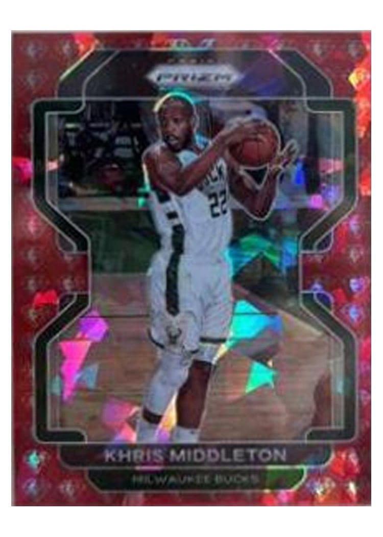 2021-22 Panini Prizm Base Set Khris Middleton #128 card