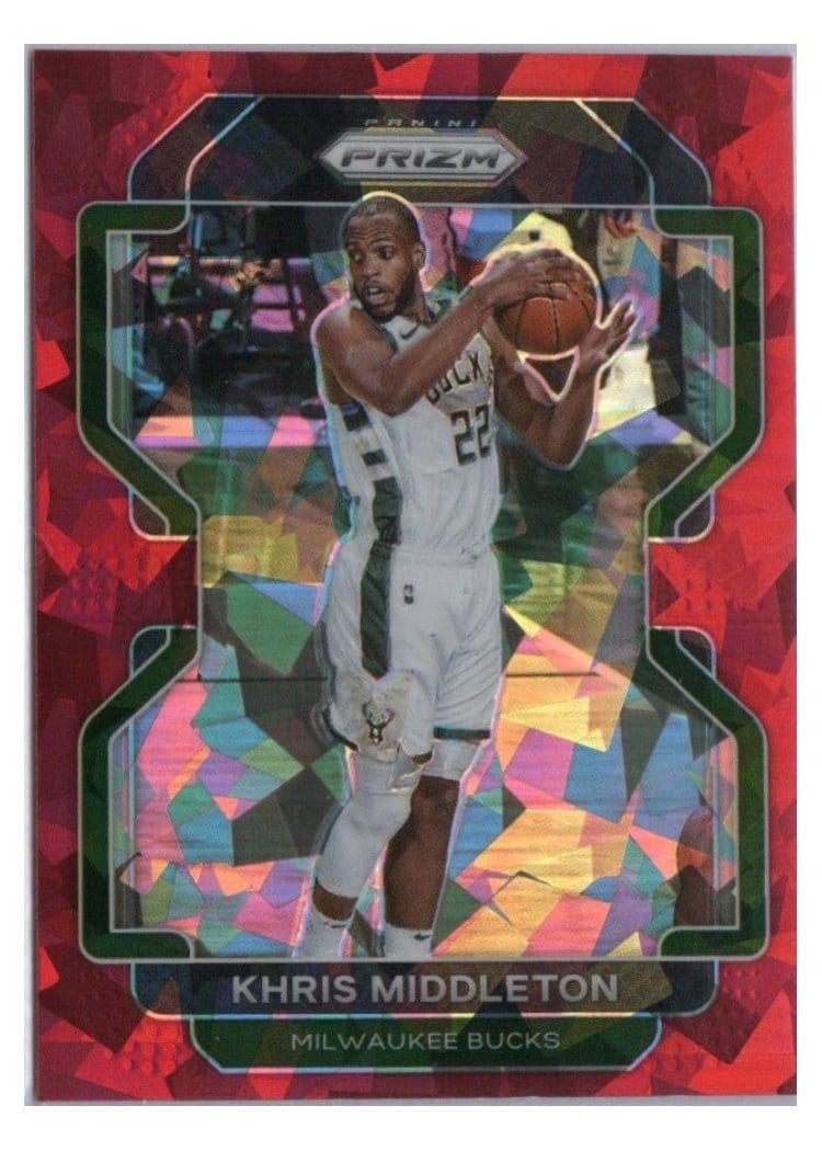 2021-22 Panini Prizm Base Set Khris Middleton #128 card