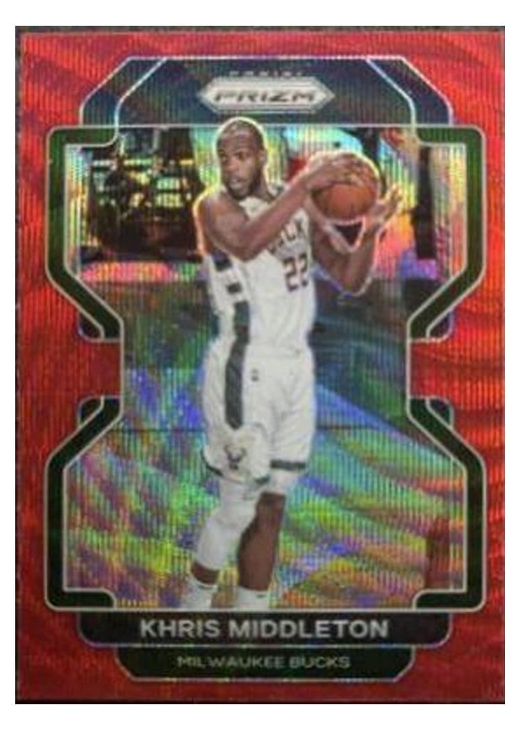 2021-22 Panini Prizm Base Set Khris Middleton #128 card