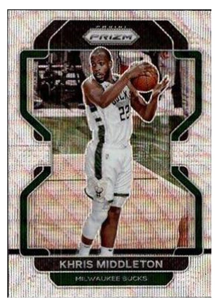 2021-22 Panini Prizm Base Set Khris Middleton #128 card