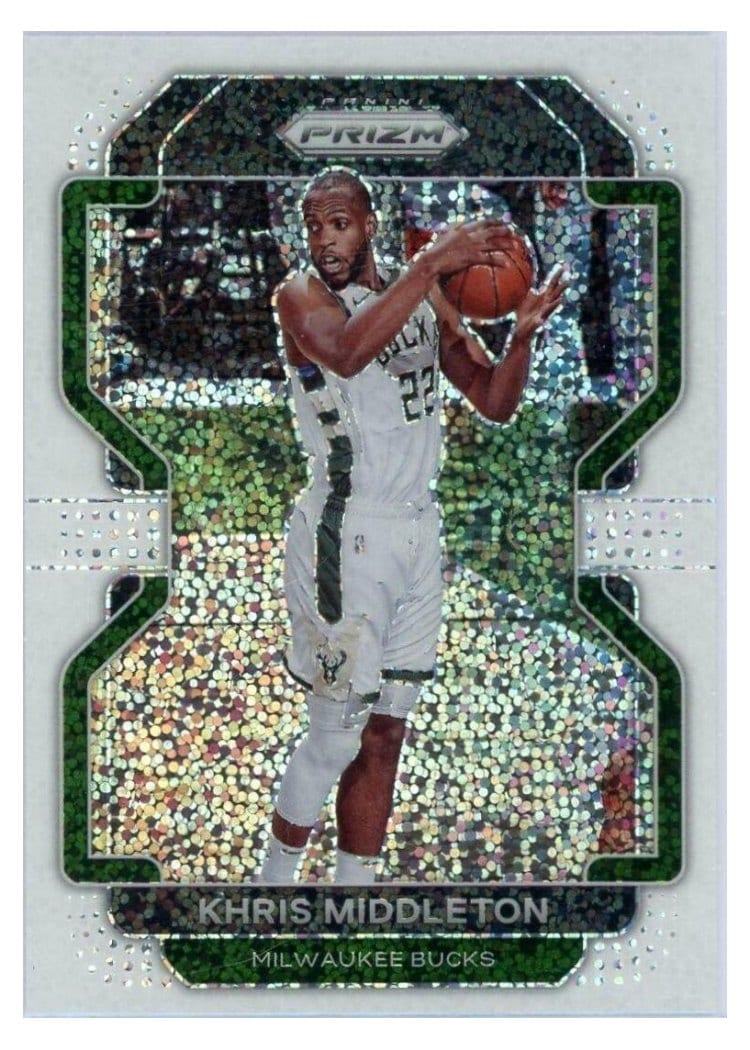 2021-22 Panini Prizm Base Set Khris Middleton #128 card