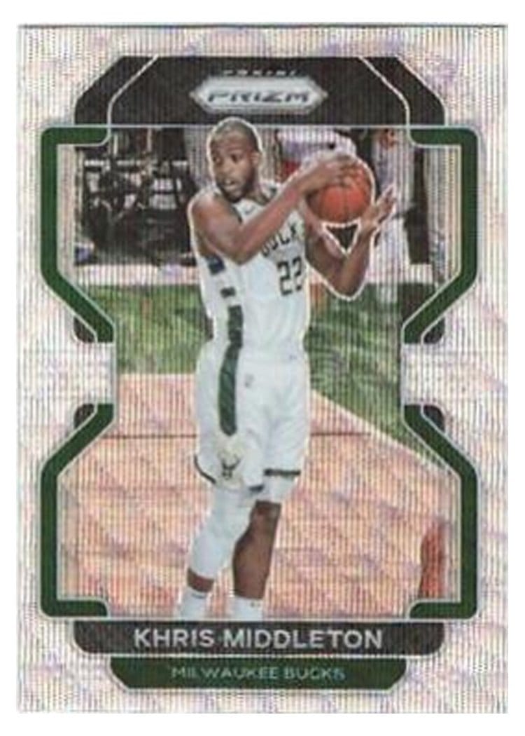 2021-22 Panini Prizm Base Set Khris Middleton #128 card