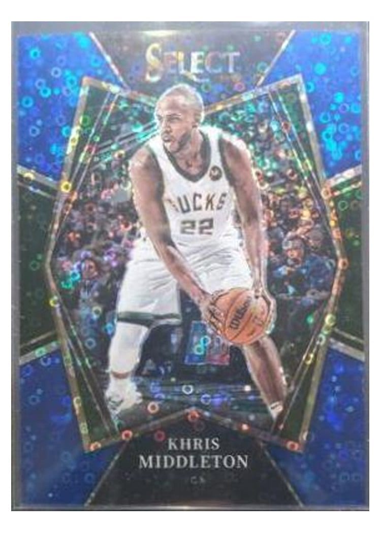 2021-22 Panini Select Base Set Khris Middleton #155 card