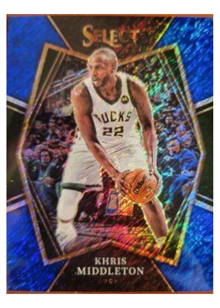 2021-22 Panini Select Base Set Khris Middleton #155 card