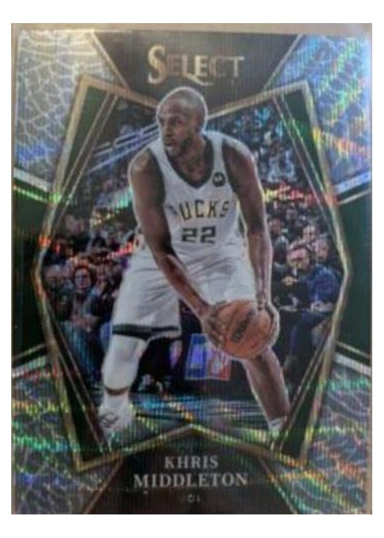 2021-22 Panini Select Base Set Khris Middleton #155 card