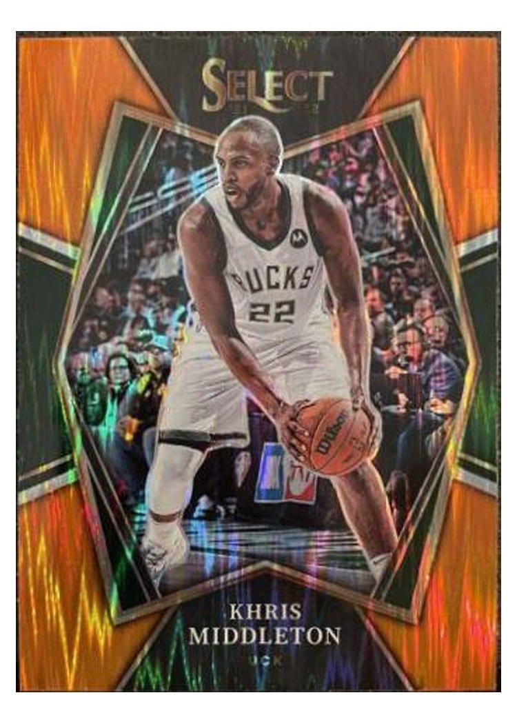 2021-22 Panini Select Base Set Khris Middleton #155 card