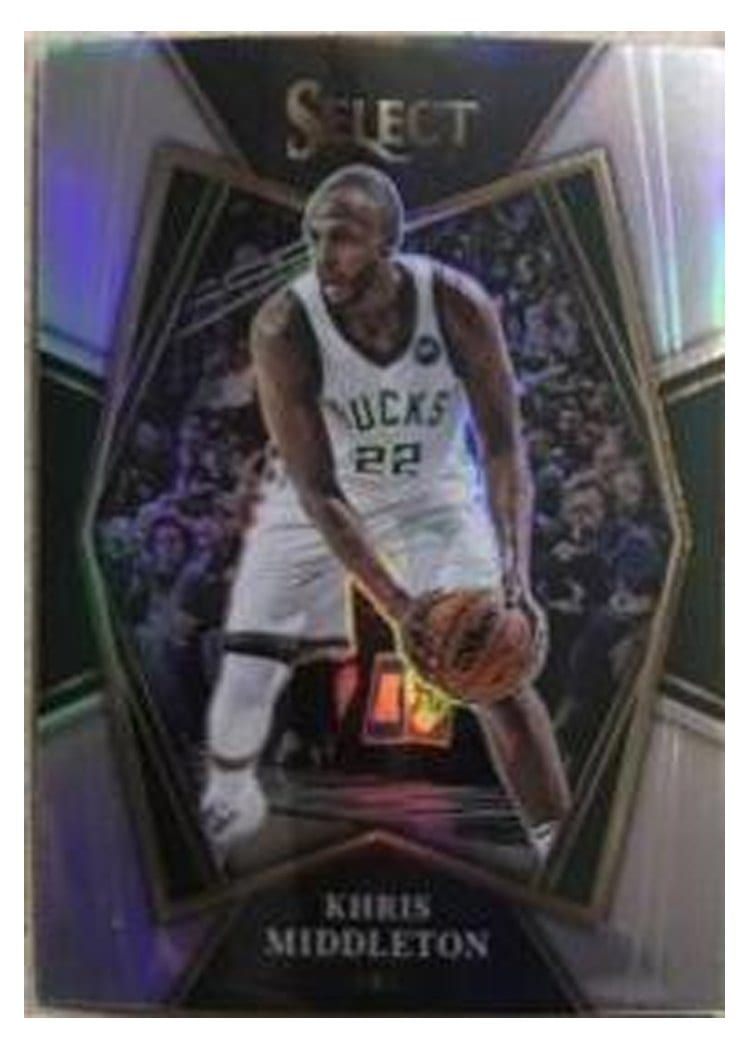 2021-22 Panini Select Base Set Khris Middleton #155 card