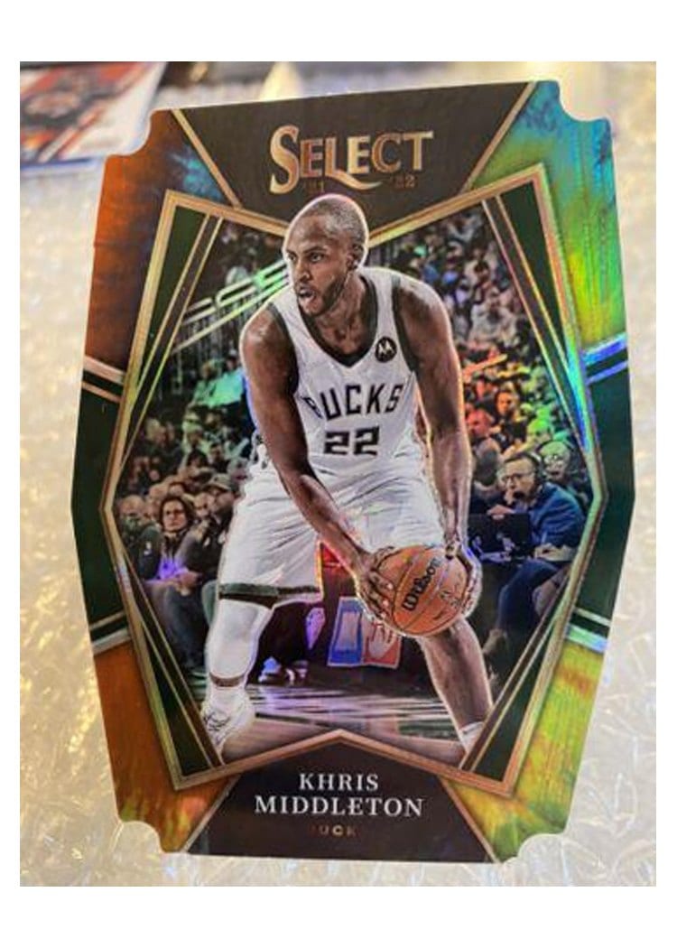 2021-22 Panini Select Base Set Khris Middleton #155 card