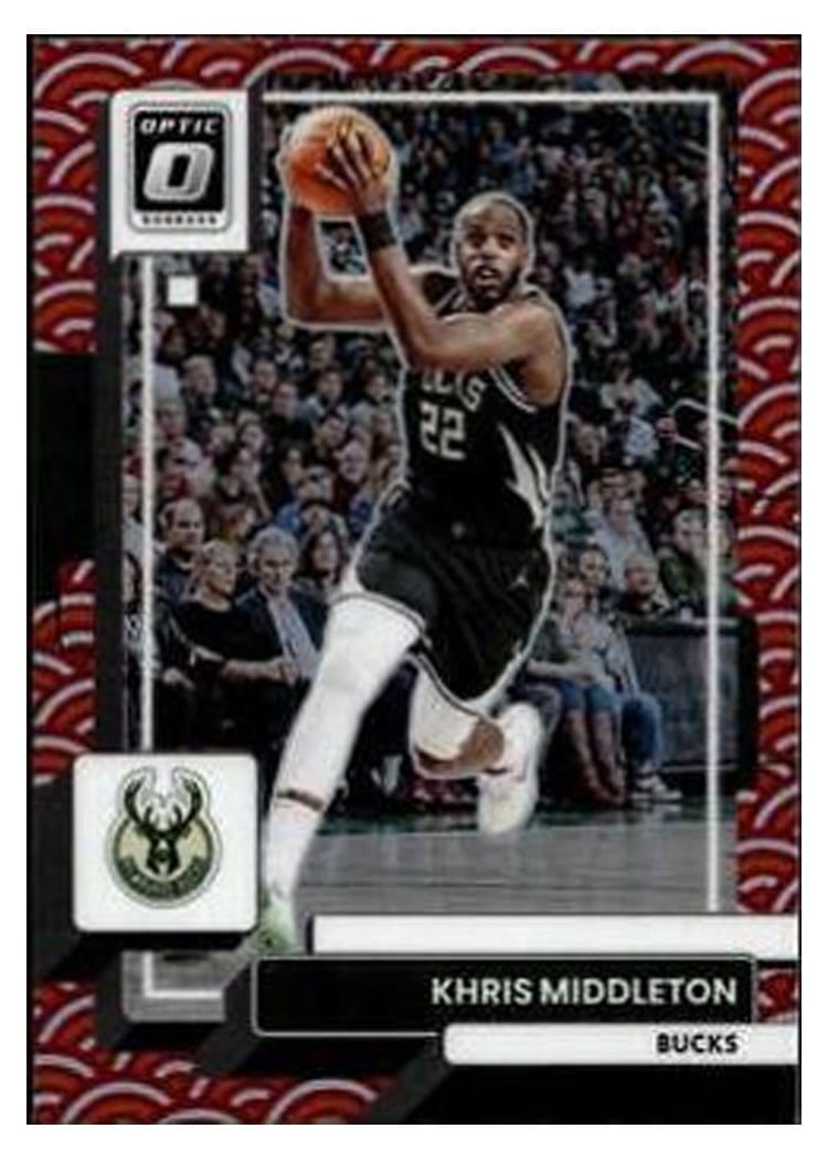 2022-23 Donruss Optic Base Set Khris Middleton Photon #82 card