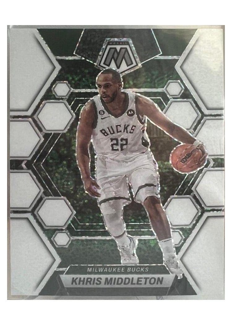 2022-23 Panini Mosaic Base Set Khris Middleton #66 card