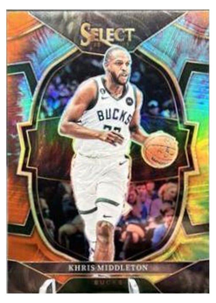 2022-23 Panini Select Base Set Khris Middleton Tie Dye Prizm #228 card