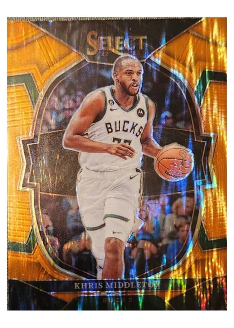 2022-23 Panini Select Base Set Khris Middleton #28 card