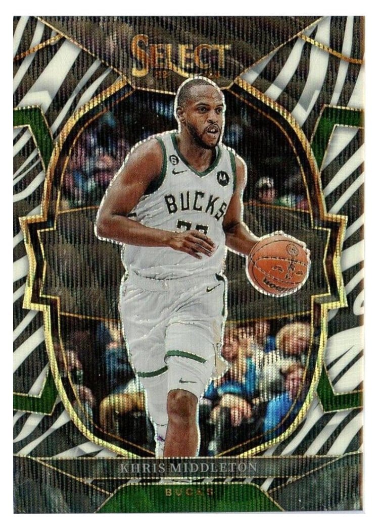 2022-23 Panini Select Base Set Khris Middleton #28 card