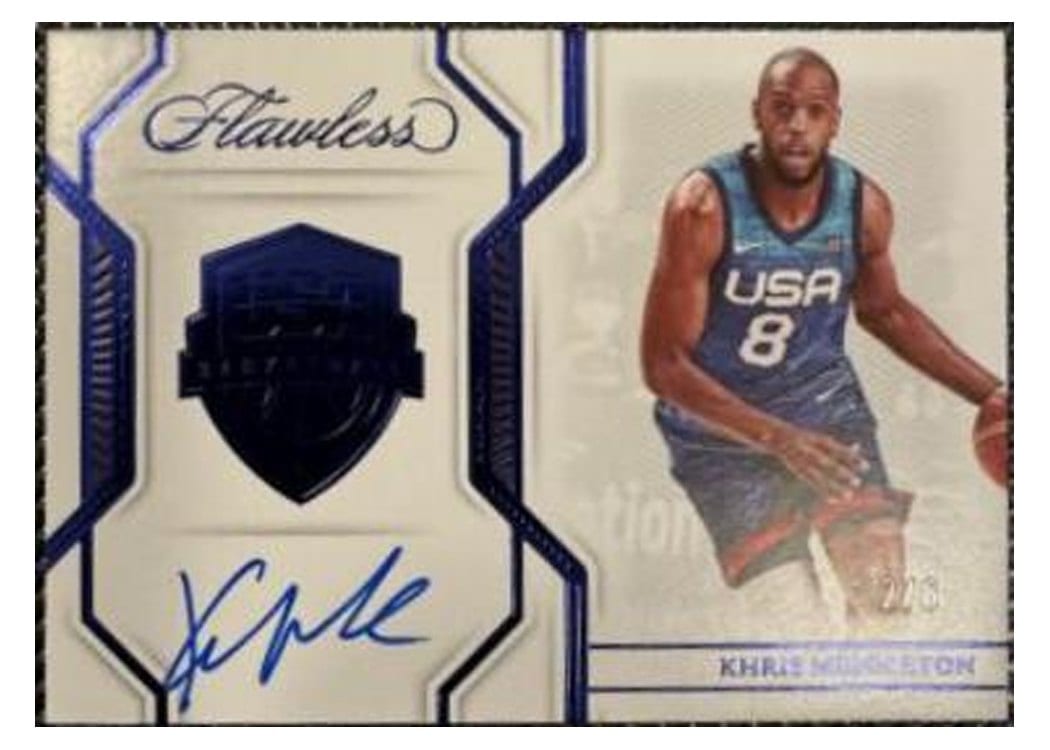 2022 Panini Flawless USA Basketball Khris Middleton #14 card