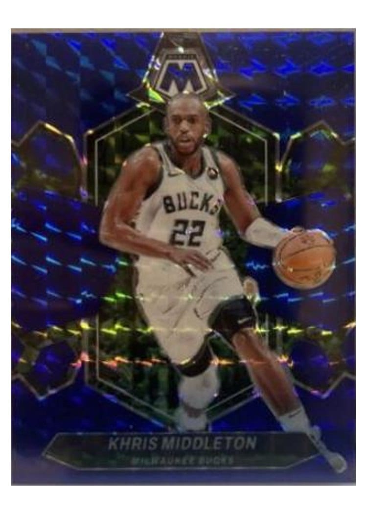 2023-24 Panini Mosaic Base Set Khris Middleton Blue #59 card