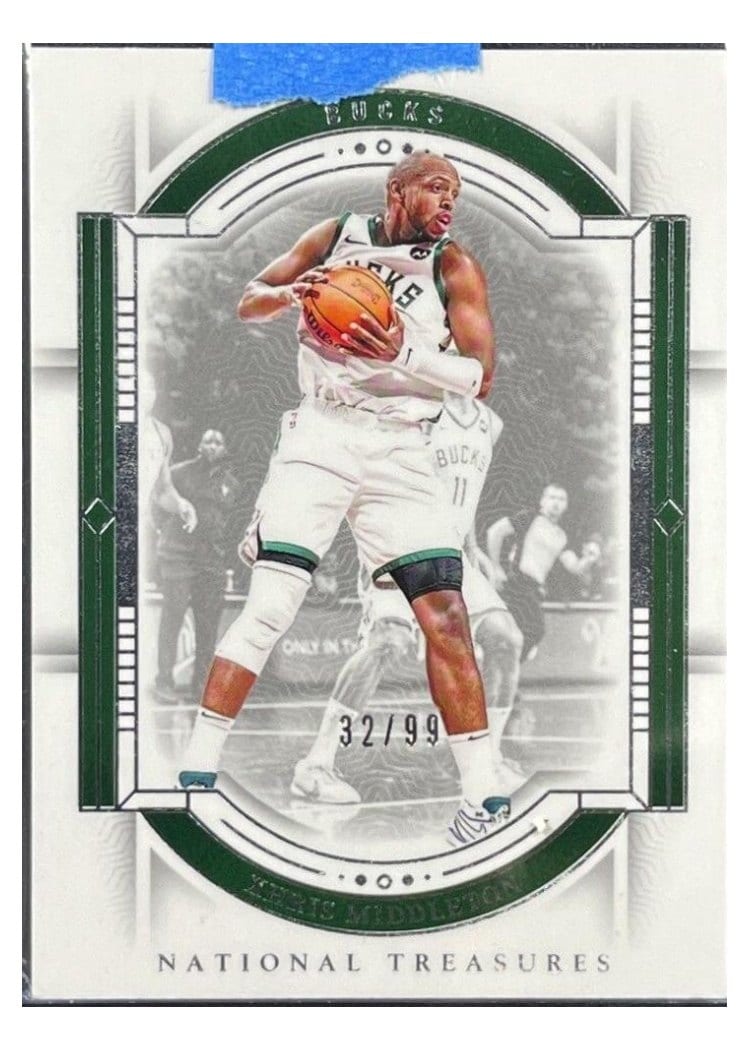 2023-24 Panini National Treasures Base Set Khris Middleton #74 card