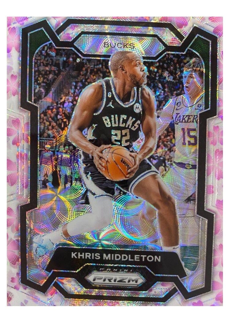 2023-24 Panini Prizm Base Set Khris Middleton #60 card