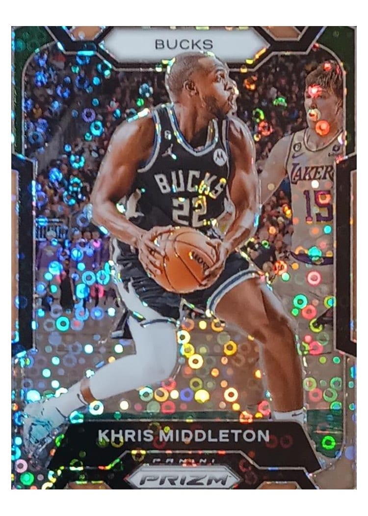 2023-24 Panini Prizm Base Set Khris Middleton #60 card