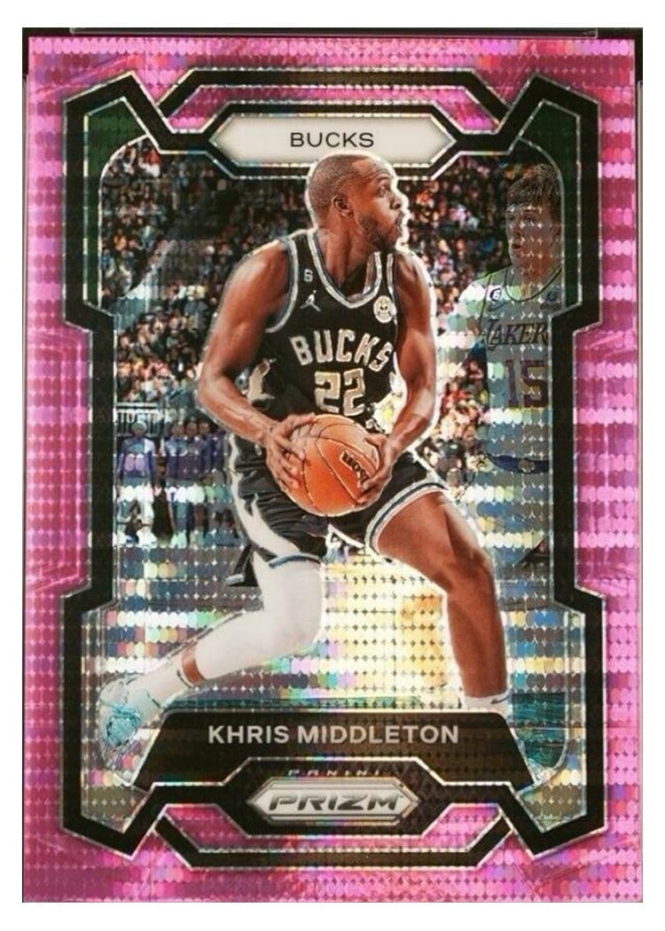 2023-24 Panini Prizm Base Set Khris Middleton #60 card