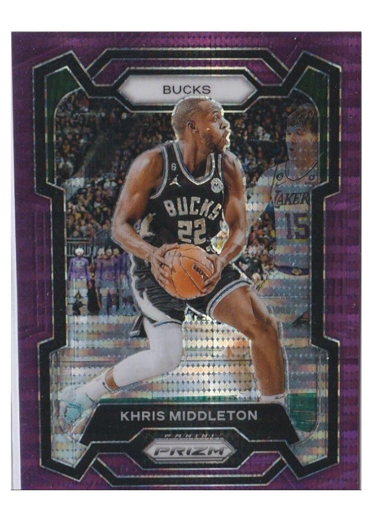2023-24 Panini Prizm Base Set Khris Middleton #60 card