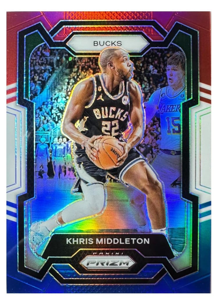 2023-24 Panini Prizm Base Set Khris Middleton #60 card