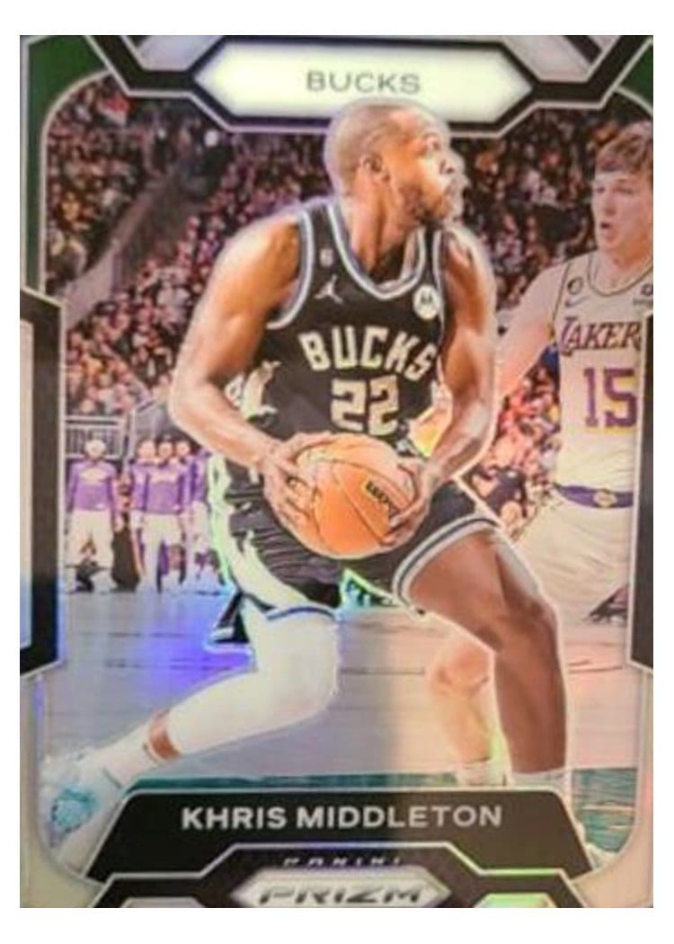 2023-24 Panini Prizm Base Set Khris Middleton #60 card