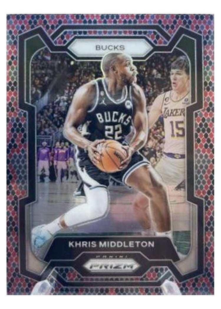 2023-24 Panini Prizm Base Set Khris Middleton #60 card