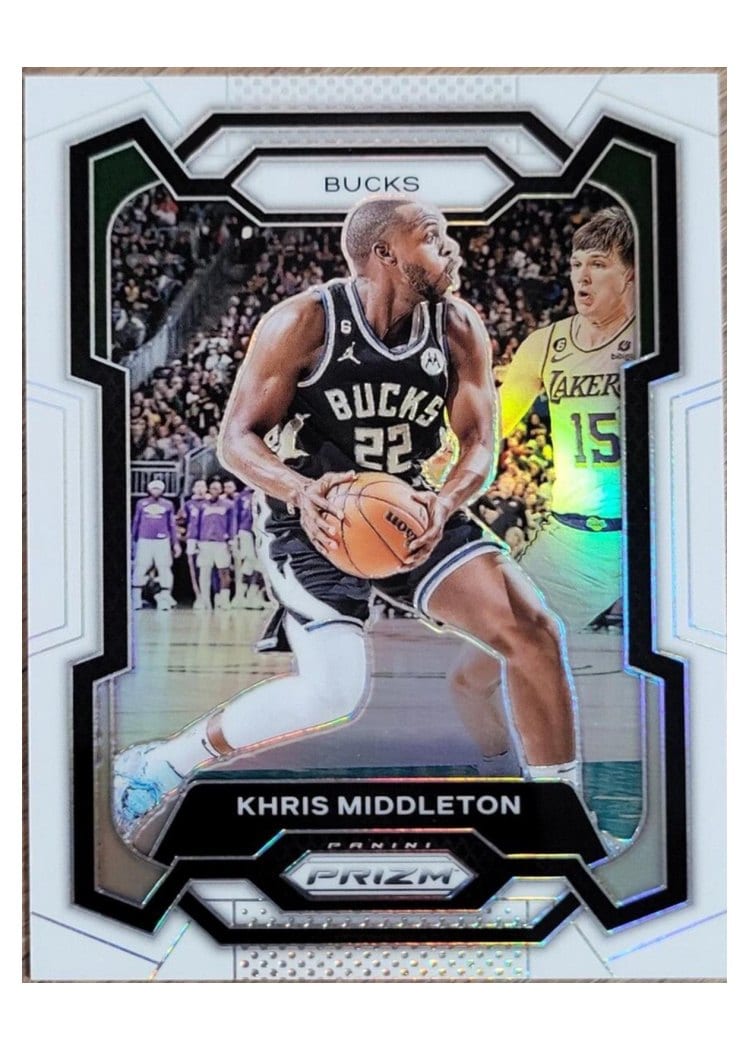 2023-24 Panini Prizm Base Set Khris Middleton #60 card